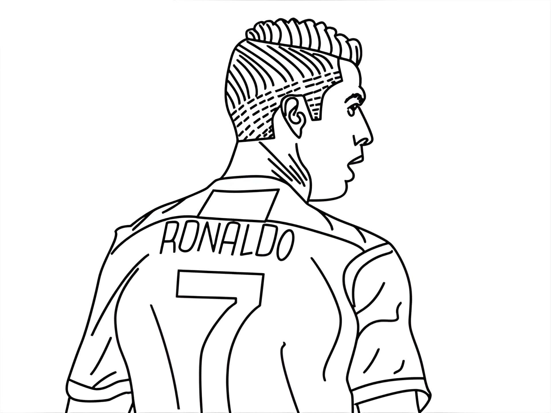 Cristiano ronaldo al nassr dibujo para imprimir