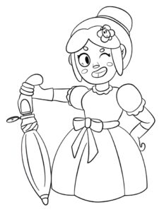 Dibujo de piper de brawl stars para colorear