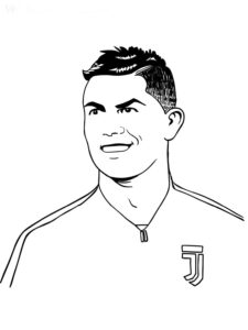 Cristiano ronaldo juventus dibujo para imprimir