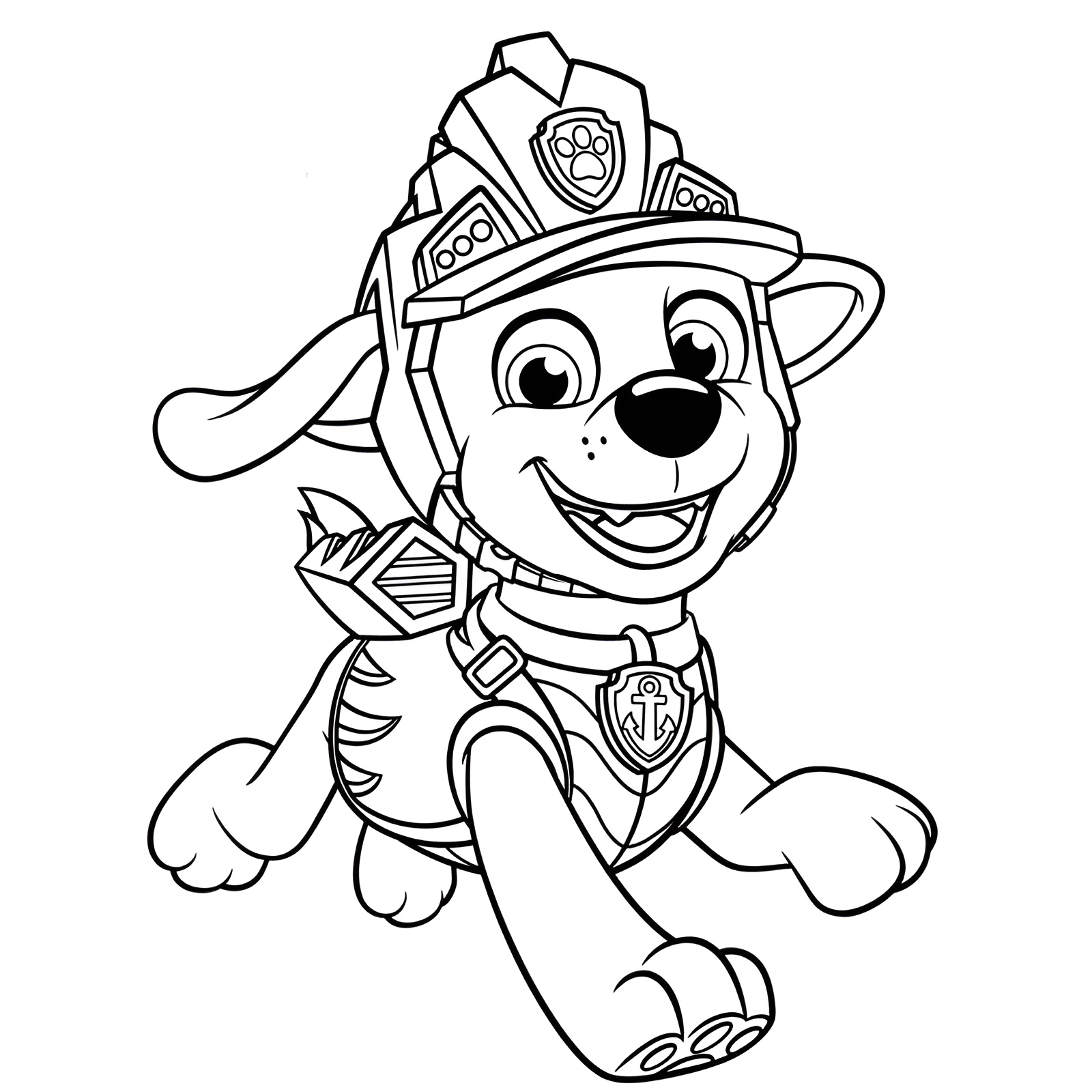 Dibujo de zuma de la patrulla canina para colorear.