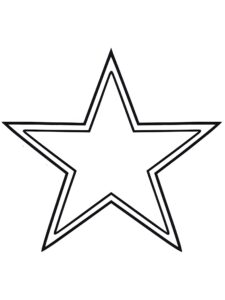 Dibujo de estrella para colorear e imprimir