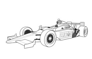 Dibujo de formula 1 para colorear e imprimir