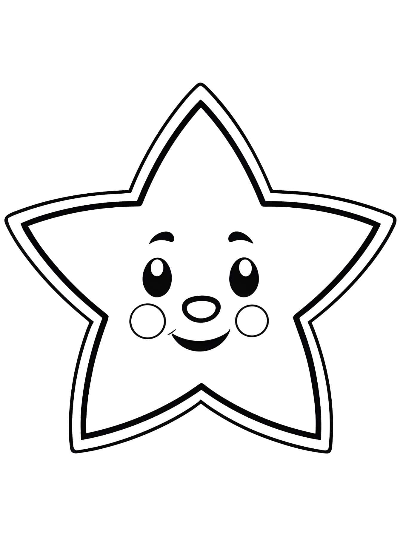 Dibujo de estrella para imprimir