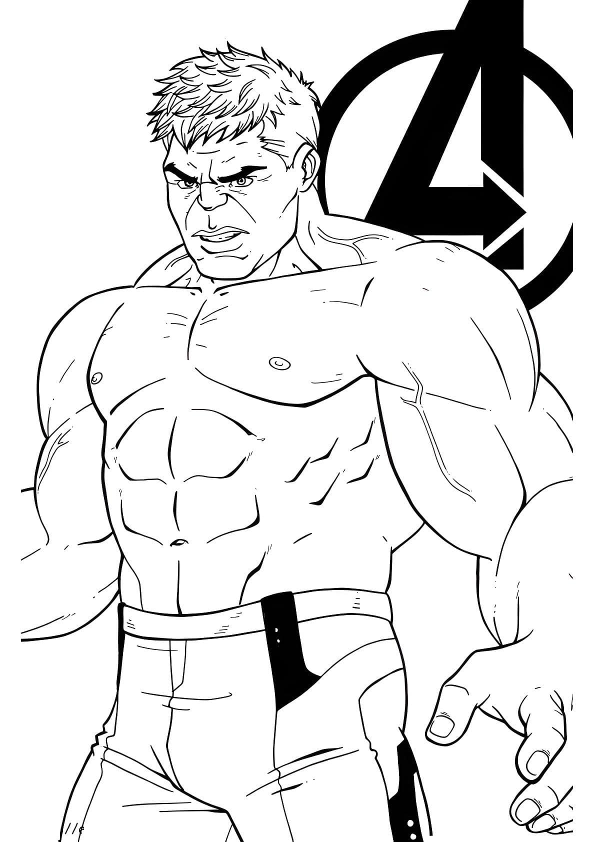 Dibujo de hulk para imprimir