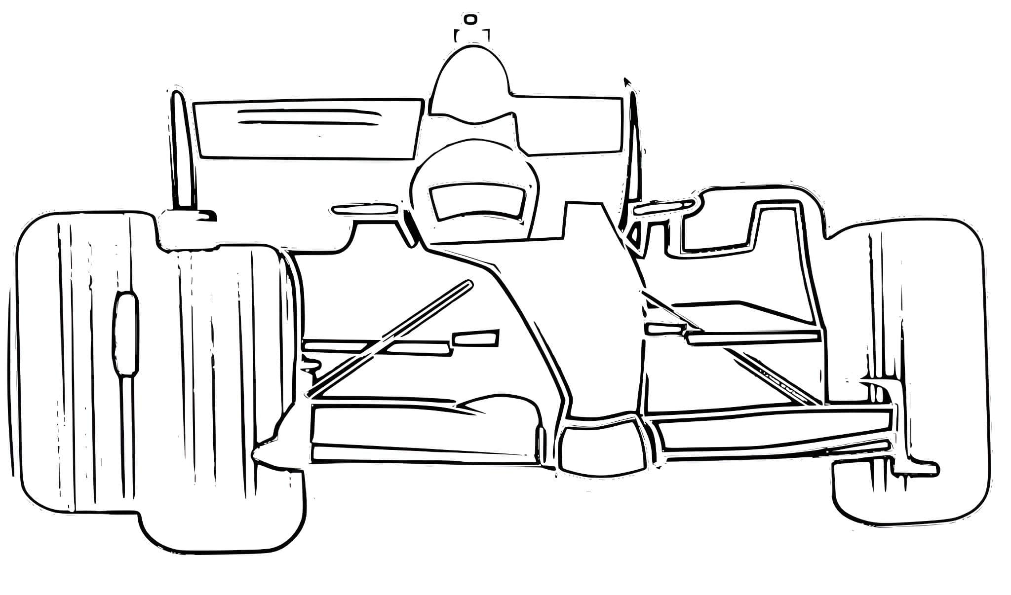 Imagen de formula 1 para colorear e imprimir